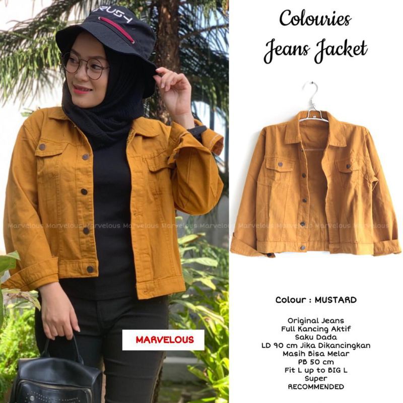 Coloiries Jeans Jacket By Marvelous