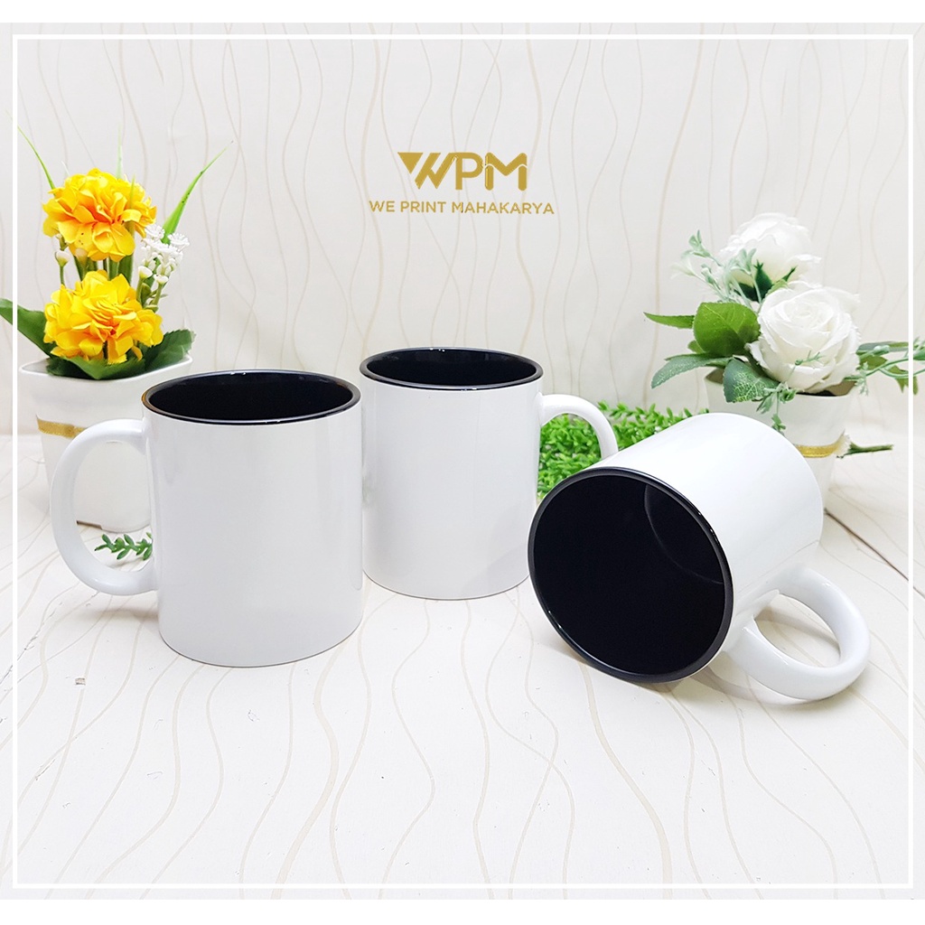 Mug polos warna coating siap cetak ( import )