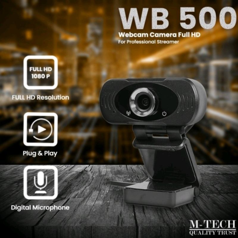 webcam external laptop/pc m tech wb 500 original