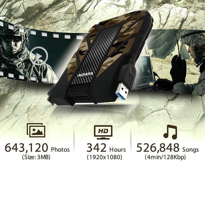 Adata HD710M Pro Military 2TB - Hardisk Eksternal External Antishock Waterproof