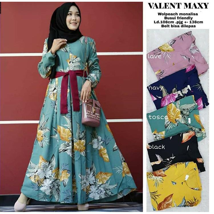 [BISA COD] GAMIS MUSLIM / YURIS MAXY/ DRESS MAXY BRUKAT WANITA KONDANGAN MURAH