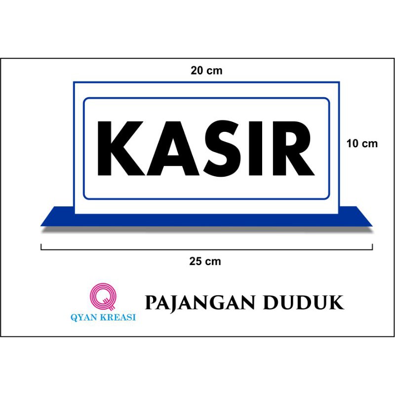 

Paket Tulisan Kasir & Nomor Meja