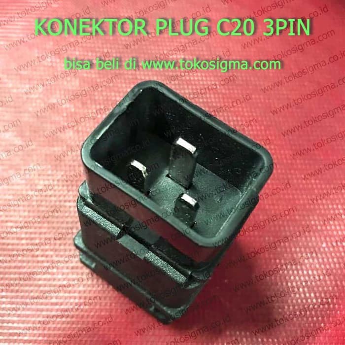 CONNECTOR C20 MALE 3 PIN