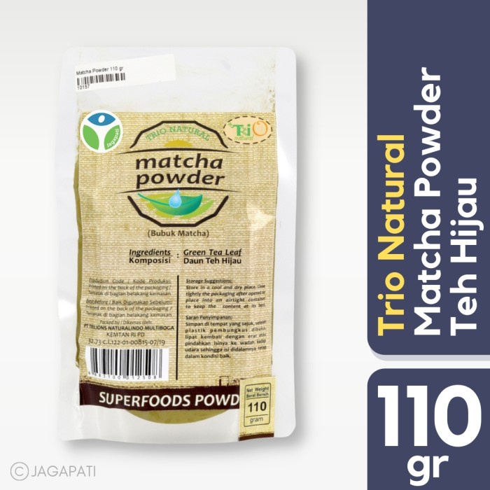 

(BISA COD) Trio Natural - Matcha Powder 110gr - Bubuk Matcha - Teh Hijau