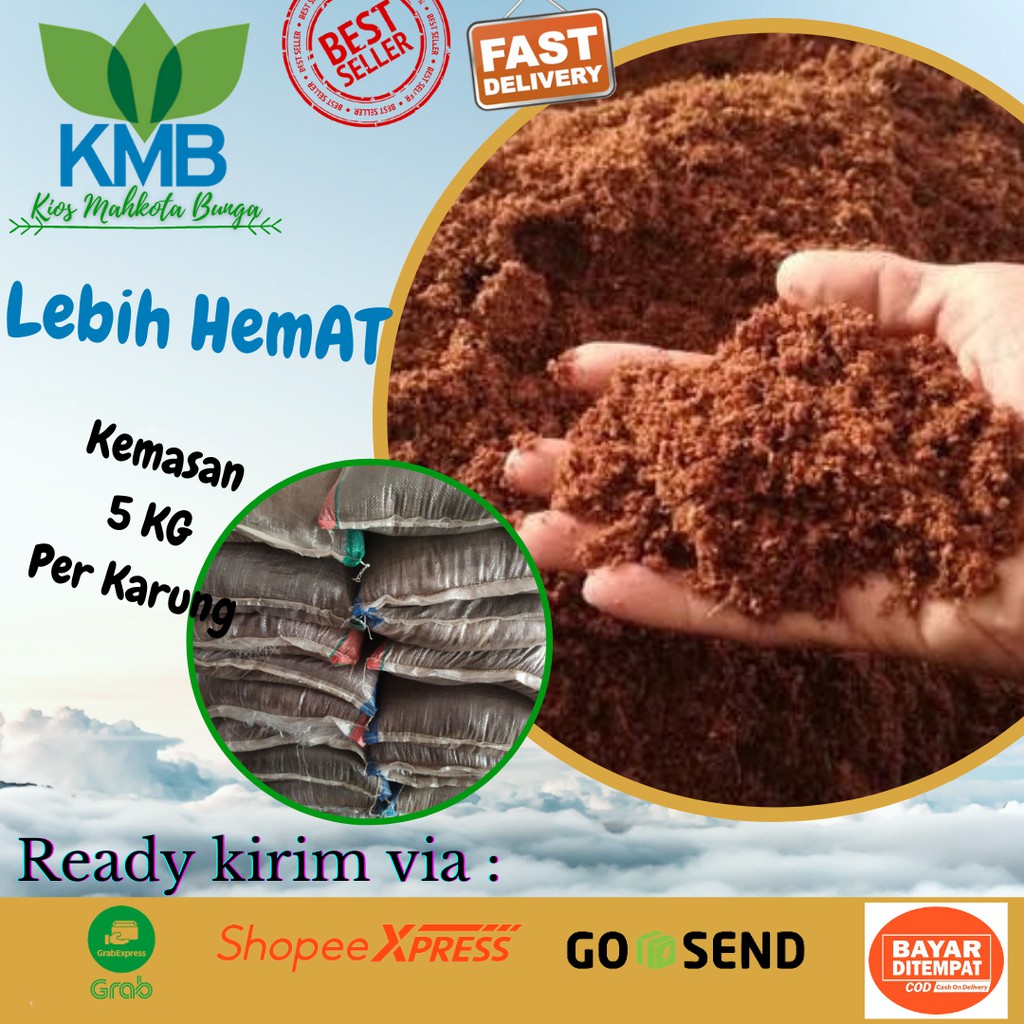 Media tanam cocopeat sabut kelapa halus karungan
