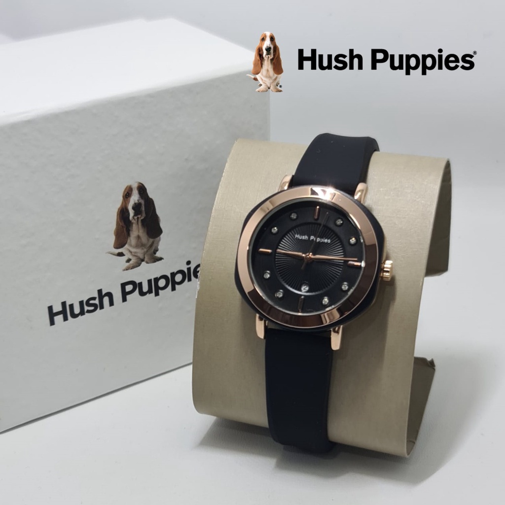 BEST SELLER JAM TANGAN WANITA HUSH PUPPIES J120 TALI RUBBER TANGGAL AKTIF DM 3.0CM PAKET FREE ACC, BOX BATERAI CADANGAN || JAM TANGAN FASHION WANITA JAM TANGAN CEWEK MURAH HP