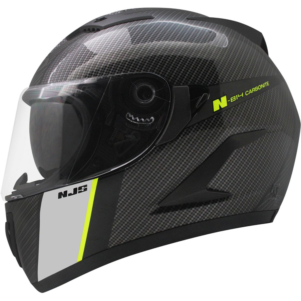 TOP BRAND ORIGINAL NJS Shadow Carbonite N-814R YellowFluo