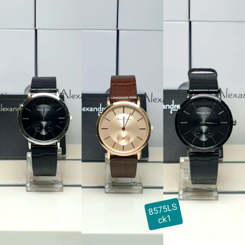 Jam Tangan Wanita Alexandre Christie Kulit AC 8575 LS ORIGINAL BERGARANSI RESMI