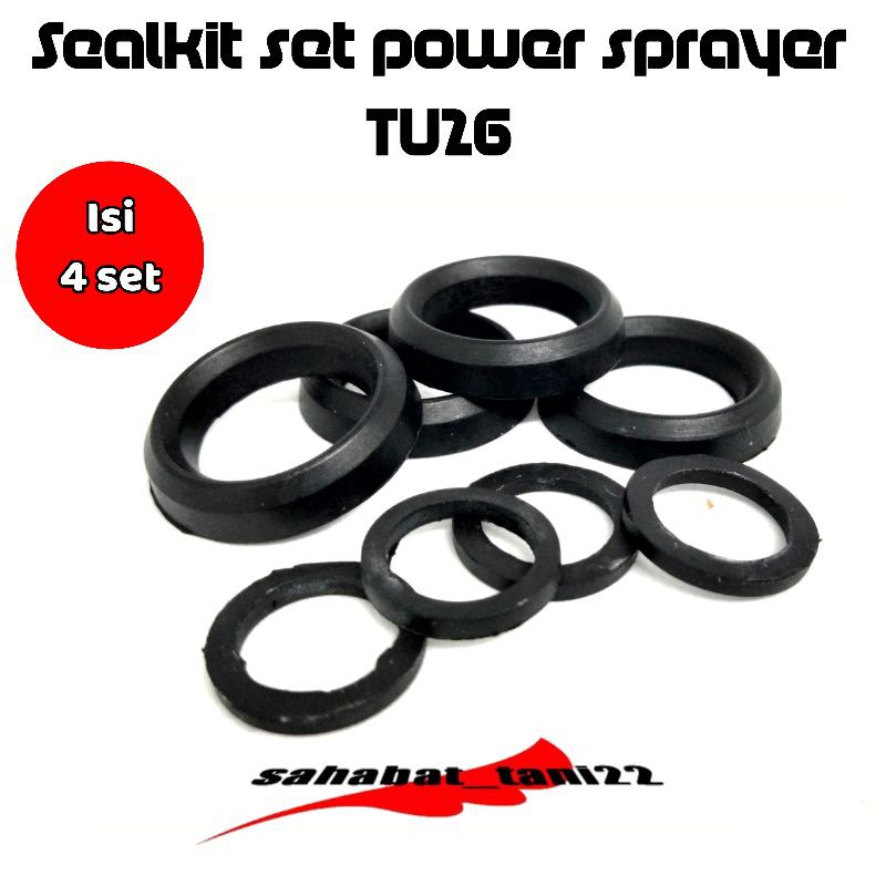 V paking water Seal pump Karet seal sil kit tu26 semprotan hama Karet piston seal plunger 1set