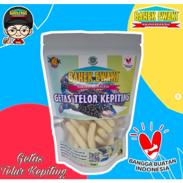 

Getas Telur Kepiting Bahek Ewaki Standing Pouch