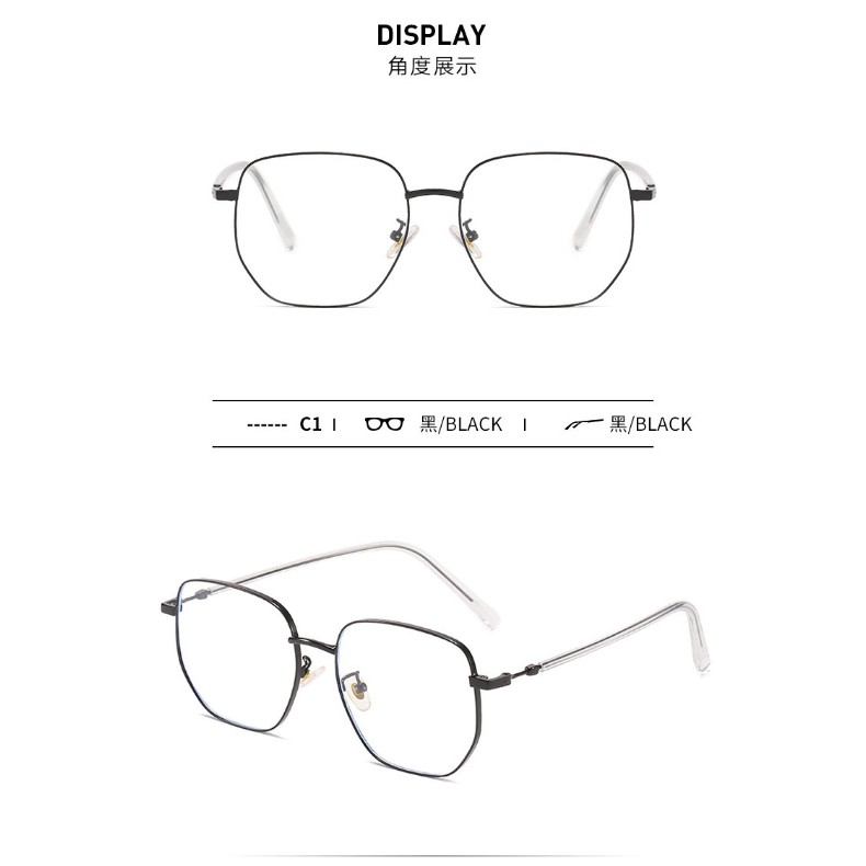 Kacamata Lensa Bulat Anti Radiasi Blue Light Gaya Korea Harry Potter