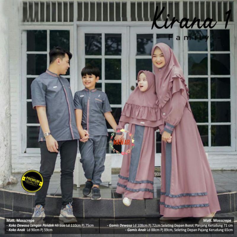 Realpict Kirana Family Couple Set Syari Volume 1 Ori Mawar