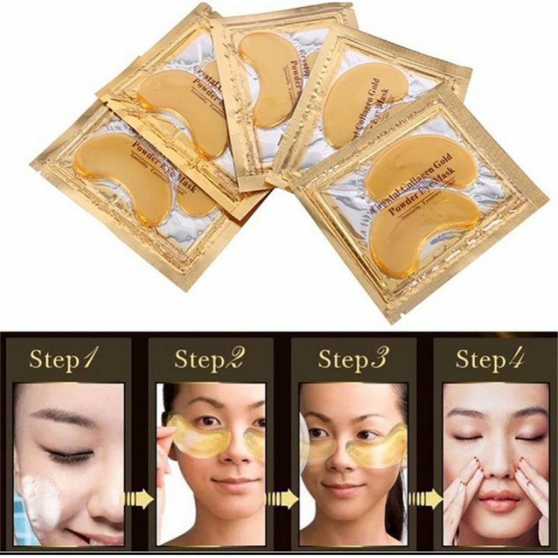 masker mata collagen crystal collagen gold eye mask