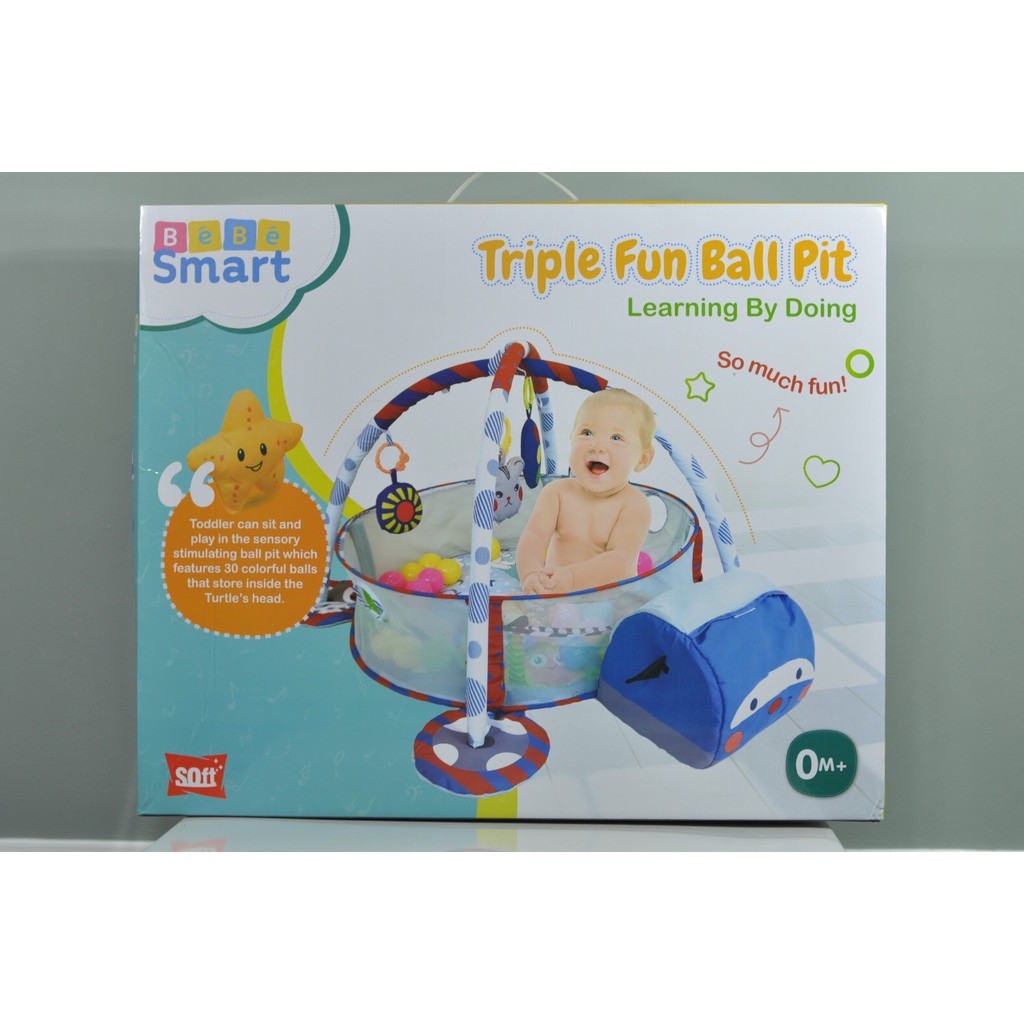 Bebe Smart Triple Fun Ball Pit Playgym Mainan Baby Shopee Indonesia