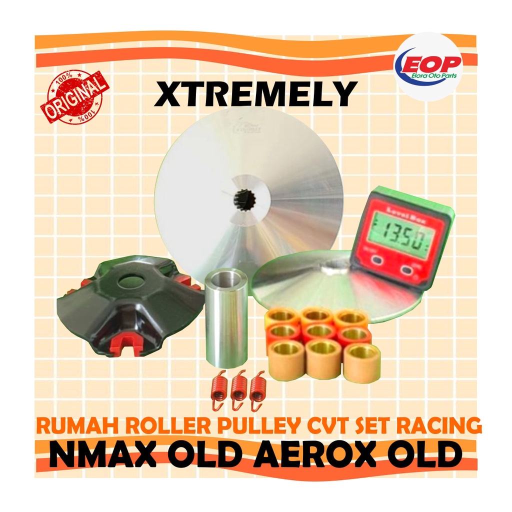 PULLEY SET ROLLER PER SENTRI NMAX OLD AEROX OLD XTR XTREMELY RACING 100% ORI