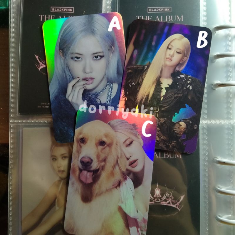 photocard rosé rose blackpink md the show