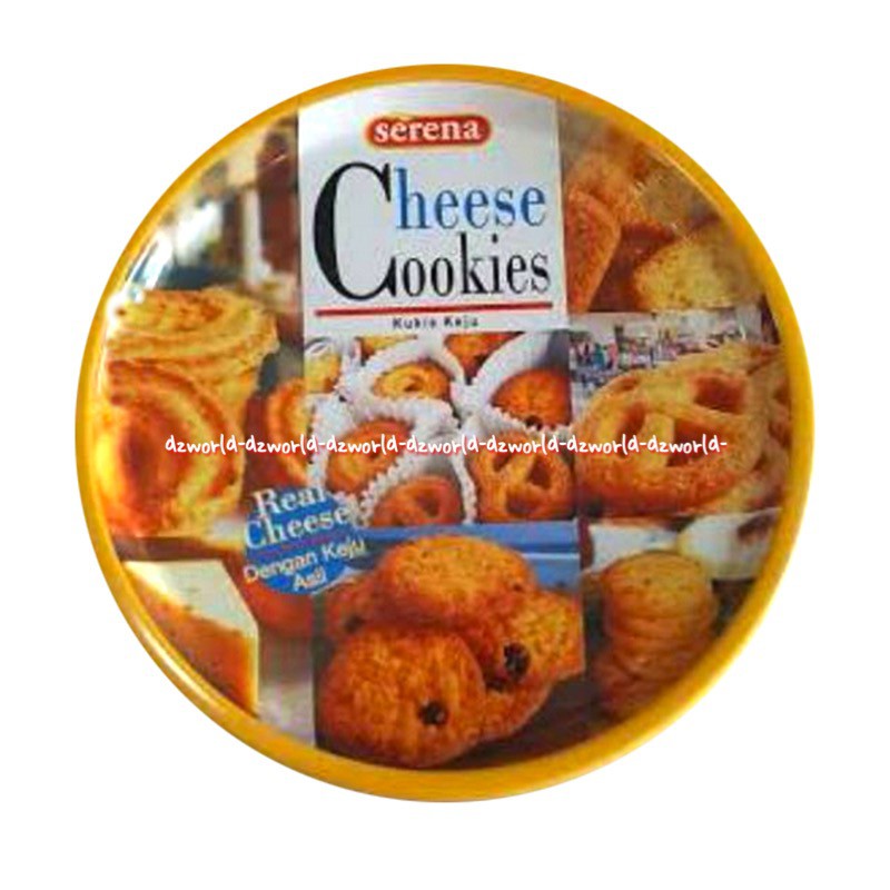 Serena Cheese Cookies Kukis keju 450gr Aneka Snack Cemilan Keju Kaleng Want Cookies Say Cheese Serrena