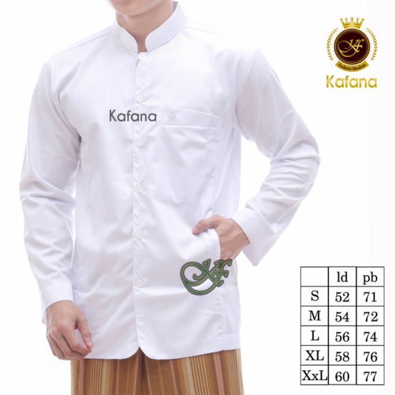 Baju Koko SemiJass Terompah Alkafi Kafana Koko Haibah Model Ammu Koko Habaib Saku Samping Toyobo Fodu