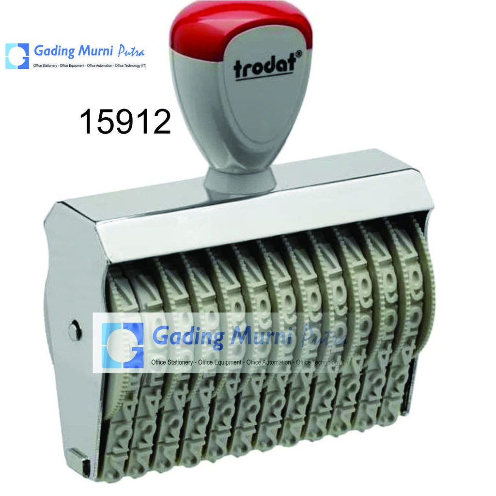

Stamp Stempel Trodat 15912 / Stempel Angka 9 mm 12 Digit