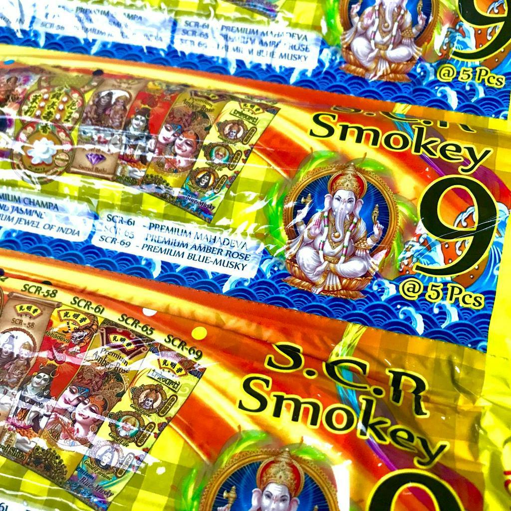 Dupa Renteng SCR Smokey Value Pack 9 Aroma 22 cm isi 45 Stik Import