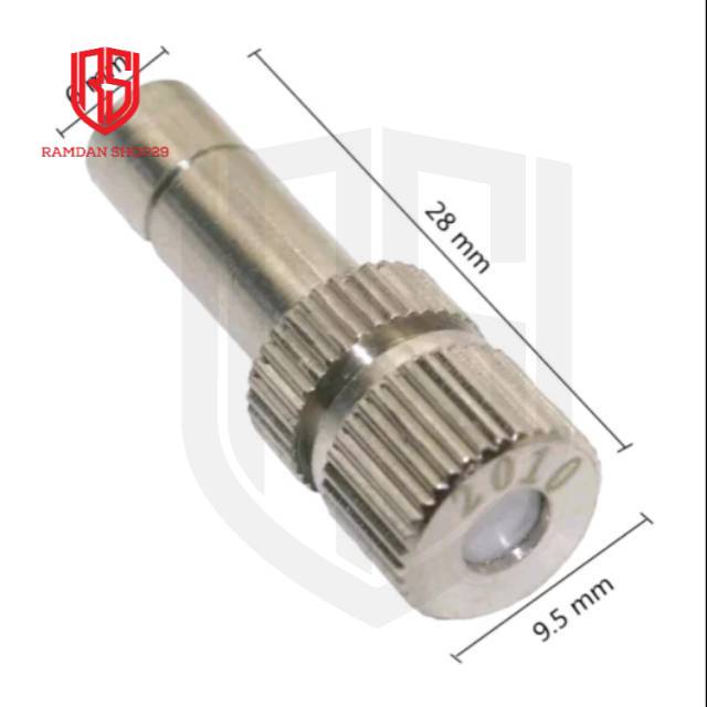 Mist Nozle Sprayer kabut embun 0.2 mm