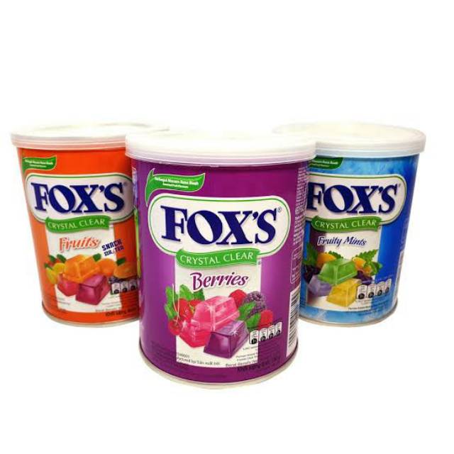 PERMEN FOXS KALENG 180Gr FRUITS &amp; BERRIES