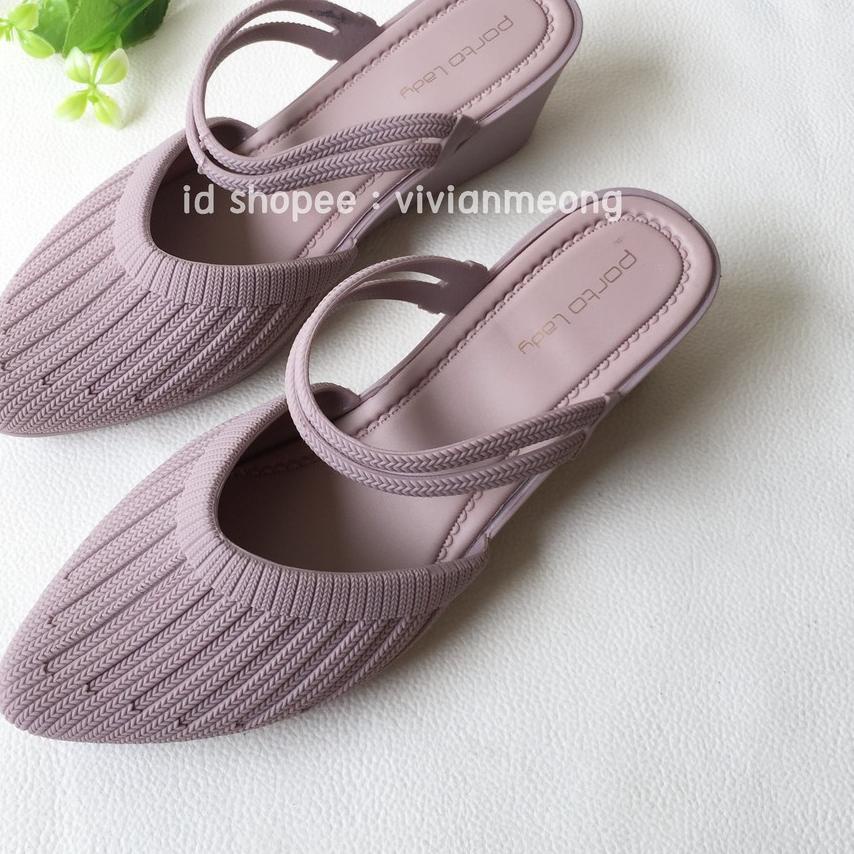 ☉ Sandal Jelly Wedges PORTO LADY BAT ❆