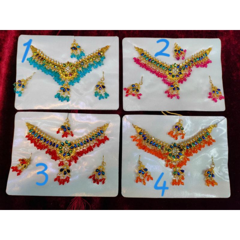 Perhiasan india aksesoris dewasa anak anak aksesoris india perhiasan anak kalung anak anting india