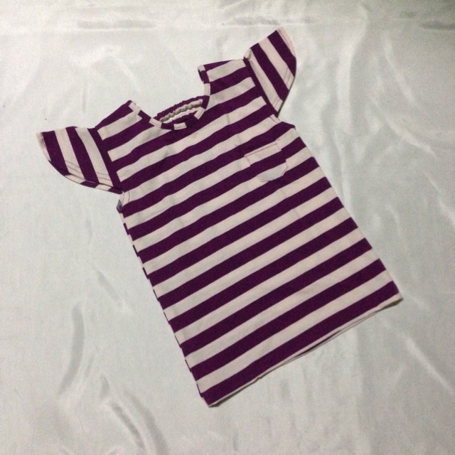Kaos Anak Stripes Ungu