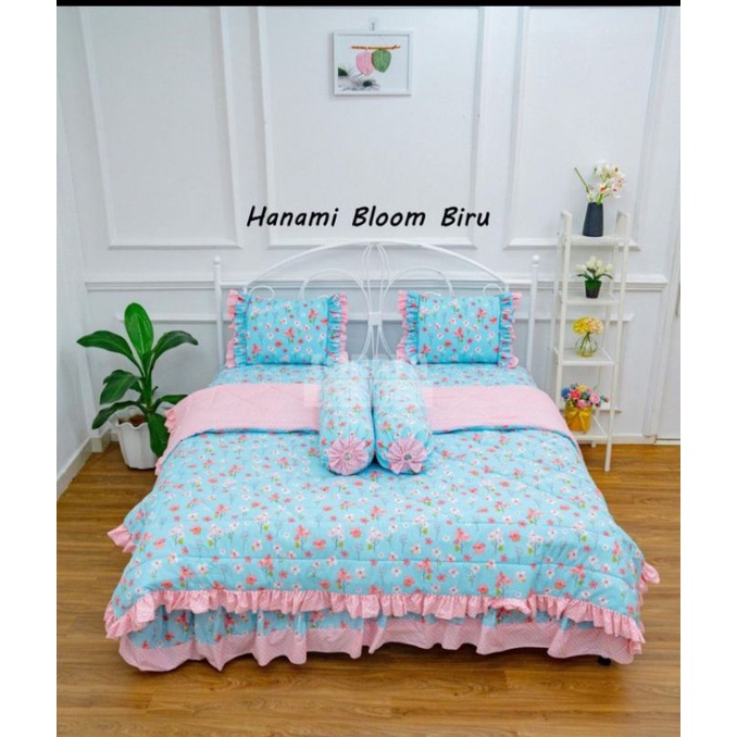 SPREI RUMBAI / REMPEL SATU SUSUN KATUN CVC LOKAL ANTI GESER FREE CUSTOM SIZE HOMEMADE