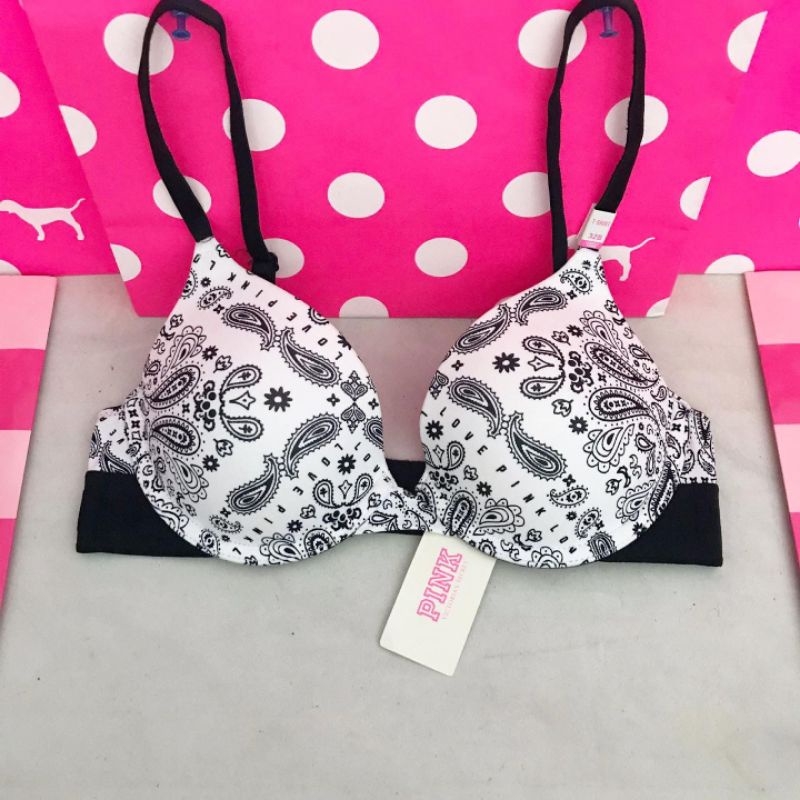 Victoria's Secret T-Shirt Lightlyined PINK Bra No Push Up 32B 11150425