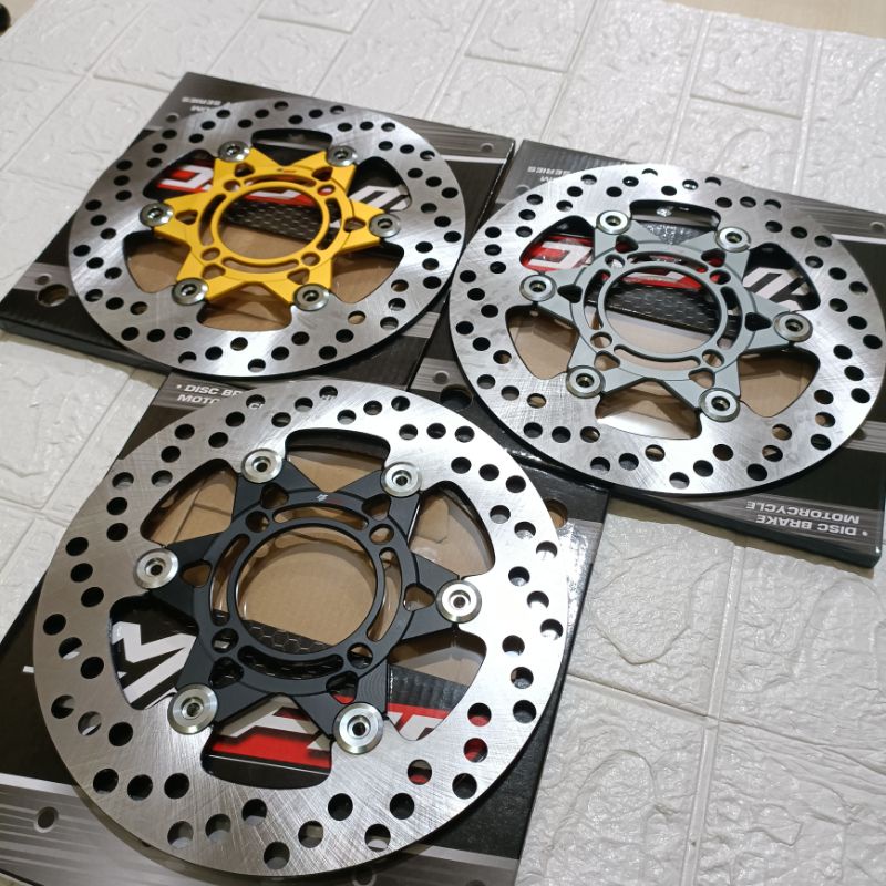 DISC PIRINGAN CAKRAM DEPAN 220MM FLOATING BY MUFAC N119 UNIVERSAL MOTOR JUPITER MX JUPITER Z NOUVO MIO SPORTY MIO SOUL OLD BEAT VARIO SCOOPY DLL