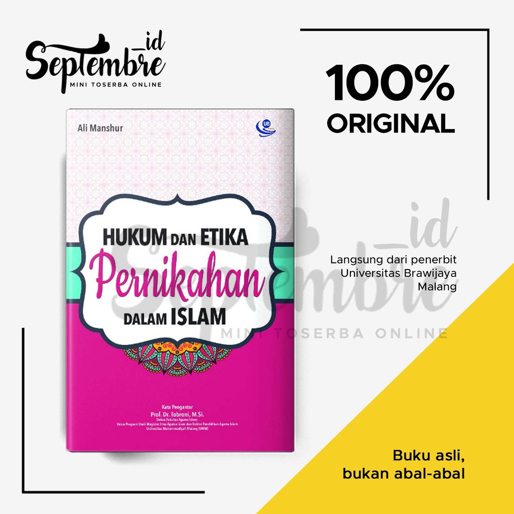 Buku Original Hukum Dan Etika Pernikahan Dalam Islam Shopee Indonesia