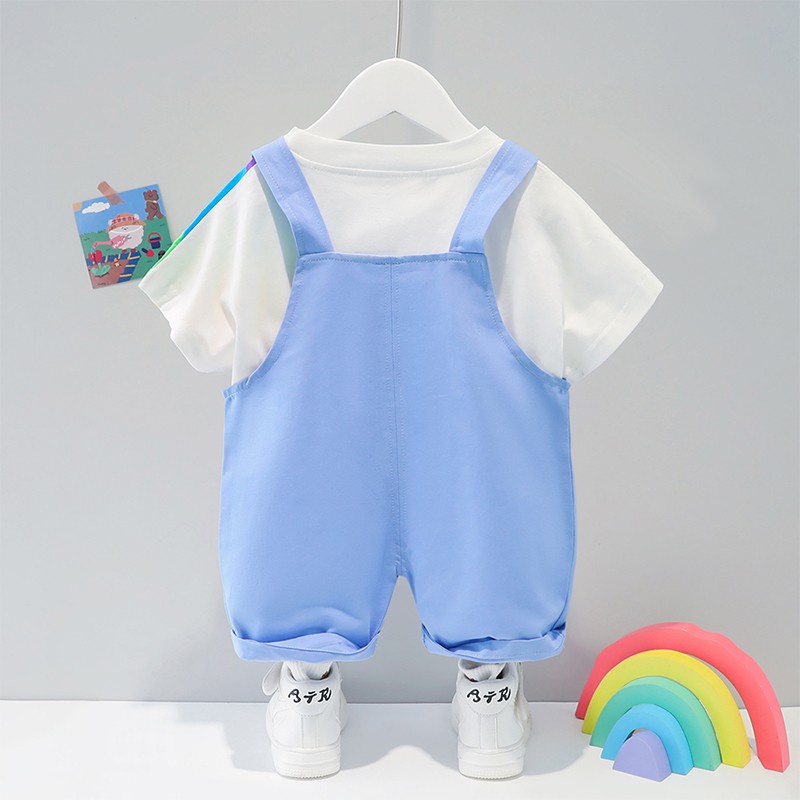 Cherry COD Overall Anak Import Rainbow / Baju Kodok Anak / Setelan Jumpsuit Anak Pelangi - JL08