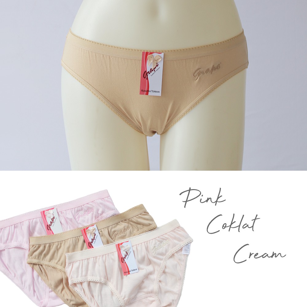 (COD) Celana dalam Grape Mini Nyaman Dipakai No Iritasi Cd 05 BDR