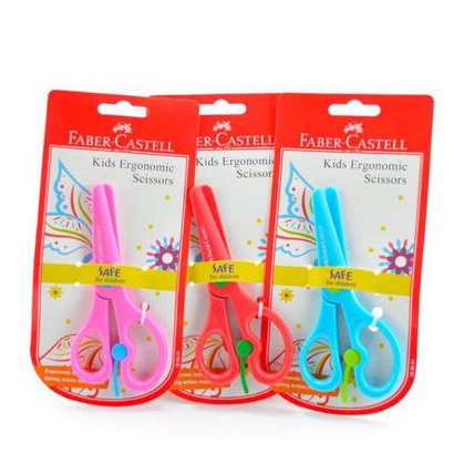 [TOSERBA_EMAK] -  Gunting FABER-CASTELL 180851 Kids Ergonomic Scissors - 1 Pcs