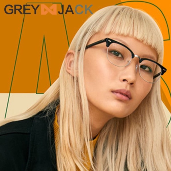 Promo Kacamata frame  kacamata minus  kacamata belajar  Grey Jack 1108 Diskon
