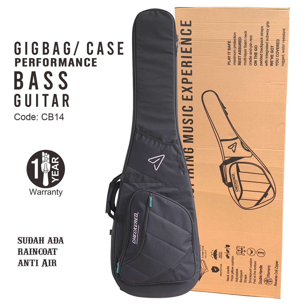 GIGBAG TAS GITAR BASS CB14 POLOS PERFORMANCE CHECKERED