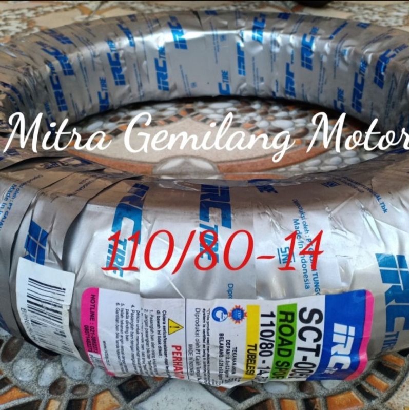 BAN IRC 110/80-14 TUBELESS - BAN MOTOR MATIC