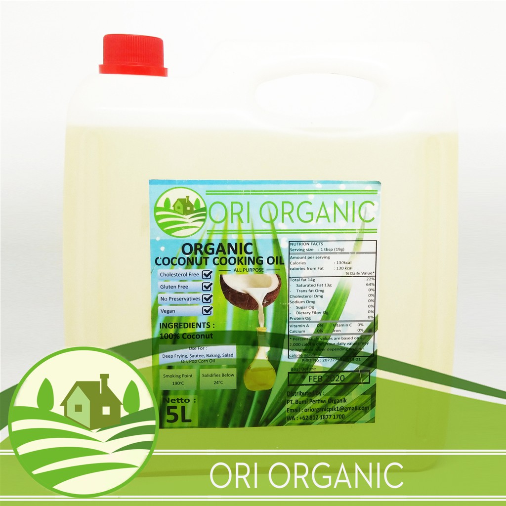 

ORIORGANIC - MINYAK GORENG KELAPA 5L