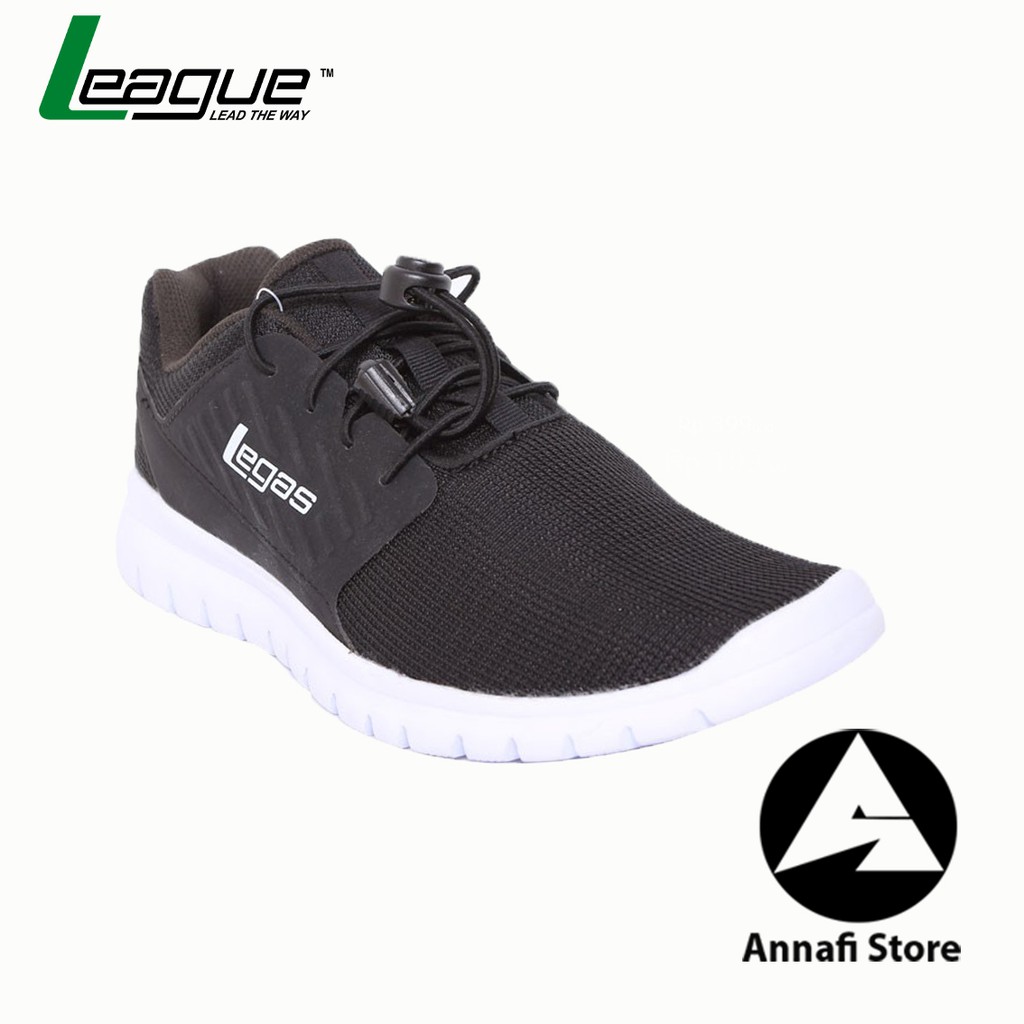 JUAL SEPATU RUNNING LEGAS FREEDOM 102188-010 BLACK WHITE
