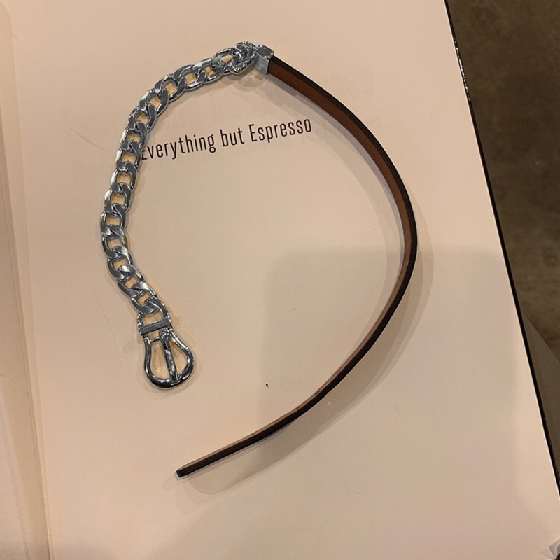 Manis gaya pribadi kreatif nyata kulit sapi string jahitan titanium baja rantai kalung wanita in Hip