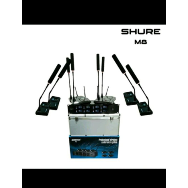 MIC WIRELESS PODIUM SHURE M8 8BH MICROPHONE MEJA