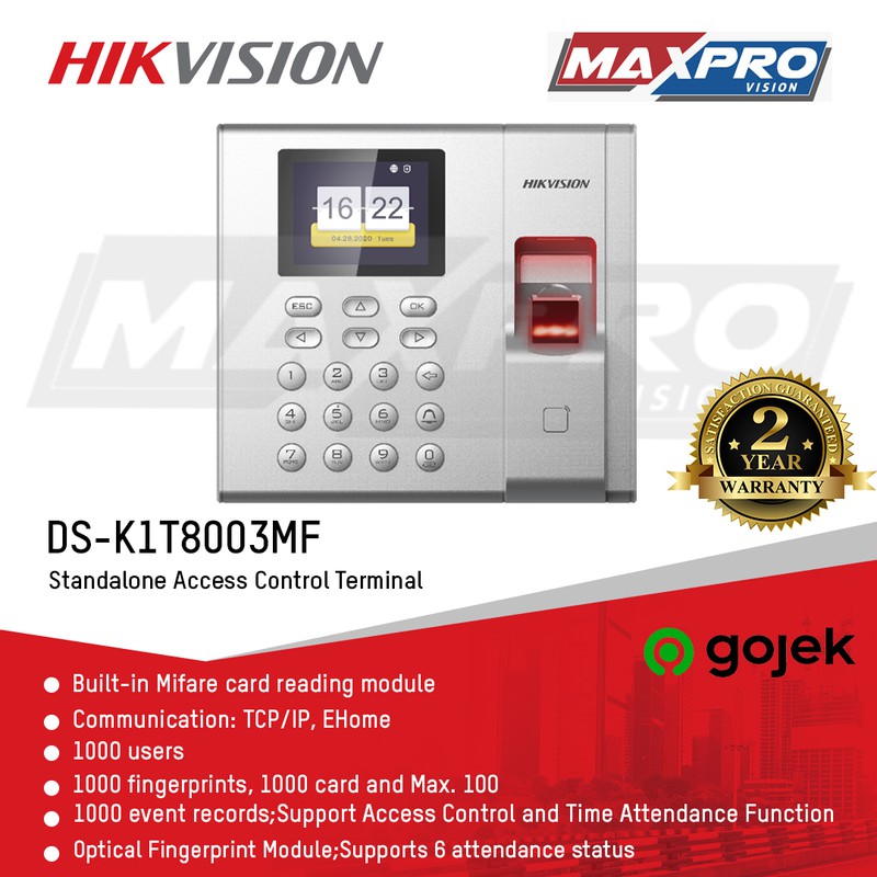 DS-K1T8003MF - HIKVISION ACCESS CONTROL