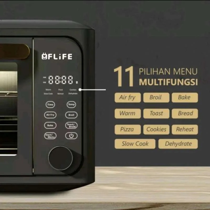 FLIFE DIGITAL AIR FRYER TOASTER OVEN OV24ED 24 LITER