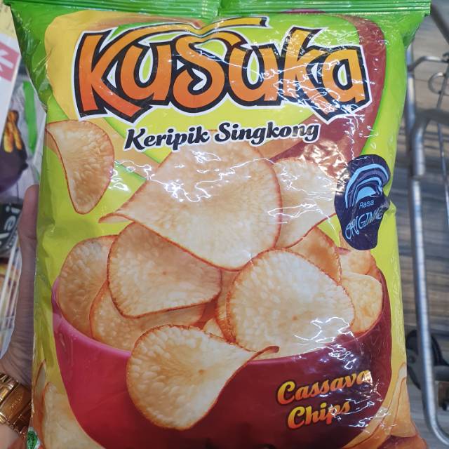 

Kusuka keripik singkong ORIGINAL/ BBQ/ LADA HITAM/BALADO 180gr