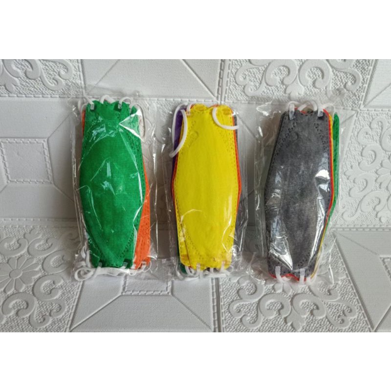 Masker KF94 Isi 10 Warna Campuran 4Ply