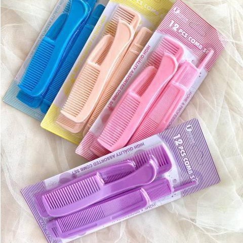 Sisir Comb Set - PAKET SISIR RAMBUT ISI 12