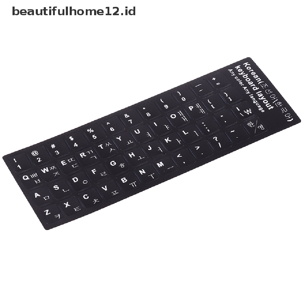 【beautifulhome12.id】 1Pc Korean KEYBOARD STICKER Printed Keyboard Protective Stickers .