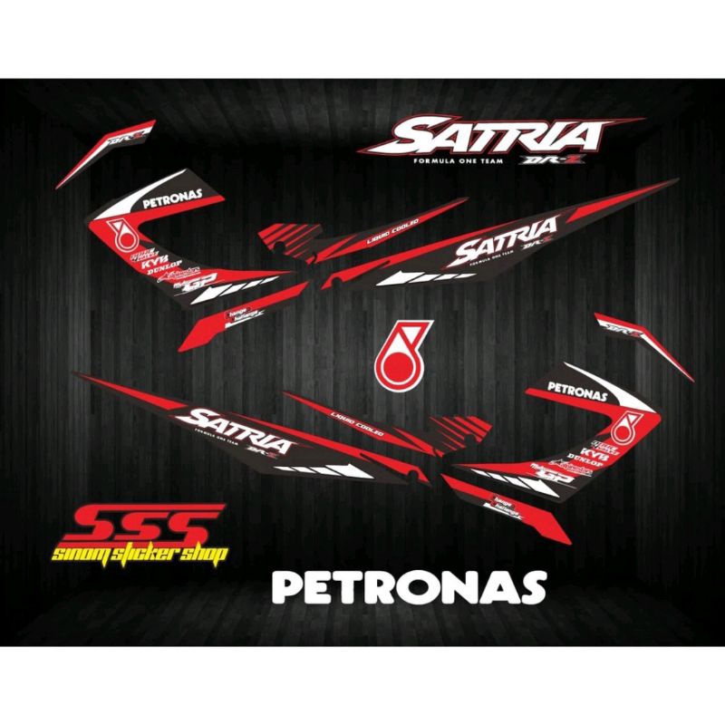 Decal Striping Satria Fu Facelift Petronas